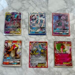 4GX Pokémon cards and 2EX Pokémon cards.